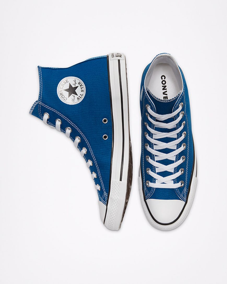 Men's Converse Chuck Taylor All Star Classic High Top Shoes Blue / White | AU 134C8T